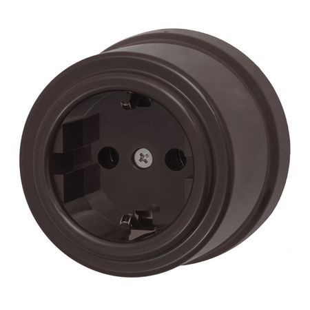 розетка 1 пост BIRONI Лизетта с заземлением коричневый разъемов powercon nac3fca nac3fcb 20 шт 20а 250в