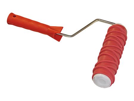 валик с ручкой TOOLBERG фактурный кора резина 180мм, арт.0309262 валик с ручкой toolberg фактурный дождь резина 180мм арт 1413101