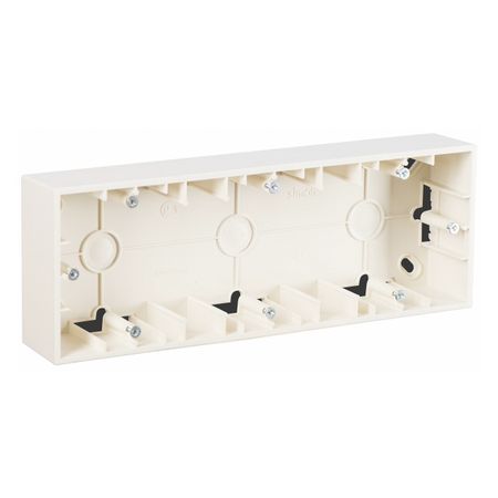 коробка монтажная для накладного монтажа 3 поста слоновая кость коробка монтажная к 227