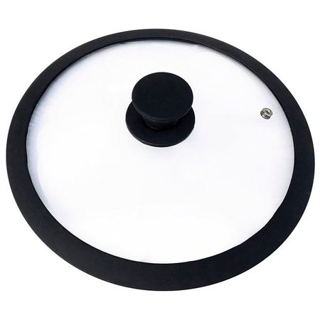 крышка MALLONY 26см стекло, силиконовый ободок паровыпуск крышек чехлов marmiton 6шт 14 20 26см полиэтилен