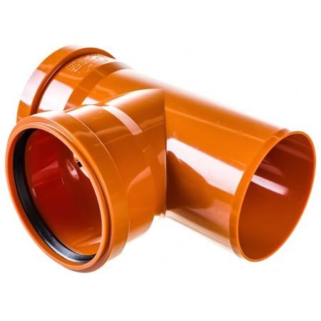 тройник для наружной канализации OSTENDORF 110мм 87гр муфта для наружной канализации 110мм