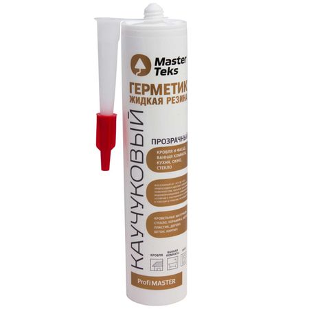 герметик каучуковый MASTERTEKS Жидкая резина 290мл прозрачный, арт.9782138