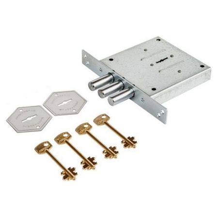 замок врезной CERBER ЗВУ-Д C-1ВД сувальдный 3 ригеля замок врезной гардиан 30 01 сувальдный 3 ригеля