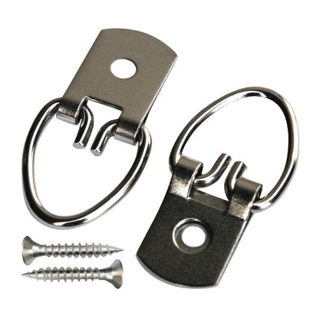 петля-подвес усиленная для картины никелированная 2шт металлические фоторамки