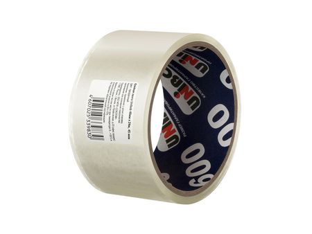 лента клейкая UNIBOB 48ммх24м упаковочная прозрачная, арт.55747 лента клейкая profitto 48мм х 55м упаковочная темная арт 55757