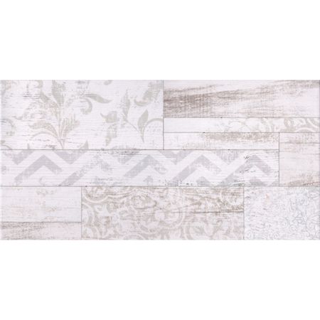 плитка настенная GLOBAL TILE SAN REMO геометрия 25х50 белая