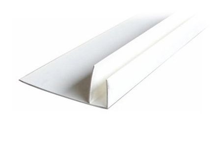 профиль для панелей ПВХ F-образный 3м белый профиль пвх п образный 10x12x10х1х2000мм белый