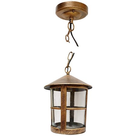 светильник уличный подвесной DE FRAN Skandi Е27 100Вт ip44 черненное золото электрический паяльник 60вт 80вт 100вт