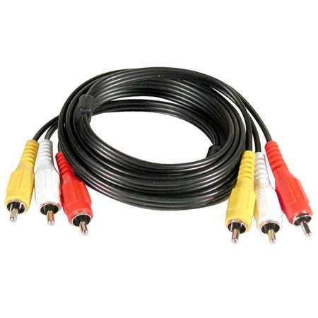 кабель 3RCA-3RCA GODIGITAL 3808-30 штекер-штекер 3,0м черн. rg58 bnc штекер к bnc штекер обжимной разъем rf свиной хвост коаксиальная перемычка кабель про терминалы 6 дюймов 10 футов