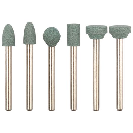 набор мини насадок FIT силикон-карбидные 6шт керамические шлифовальные головки rams bralin 10 шт