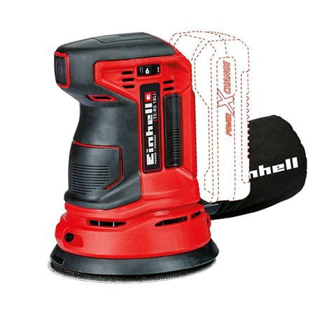шлифмашина эксцентриковая EINHELL TE-RS 18 Li-Solo, 18В, 125 мм, без аккумулятора POWER X-CHANGE печатная плата для аккумулятора milwaukee m 12