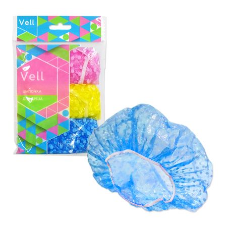 шапочка для душа ANTELLA 3шт полиэтилен moonbiffy атласная шапочка для сна