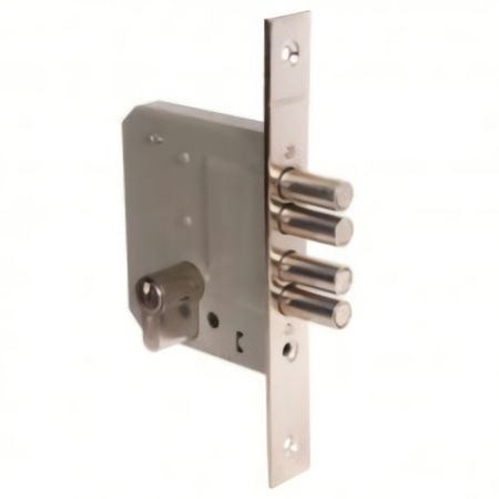 замок врезной АЛЛЮР 189-4А СР цилиндровый 4 ригеля электронный замок jcsmarts 2 для деревянных дверей