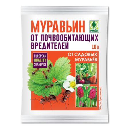 инсектицид от муравьев Муравьин 10г приманка от муравьев муравьин туба 300г