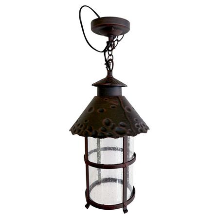 светильник уличный подвесной DE FRAN Country E27 100Вт IP44 темно коричневый электрический паяльник 60вт 80вт 100вт