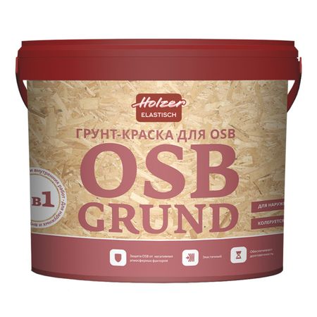 грунт-краска HOLZER OSB Grund 15кг белая, арт.82823 эспандер кистевой he 07 до 15кг