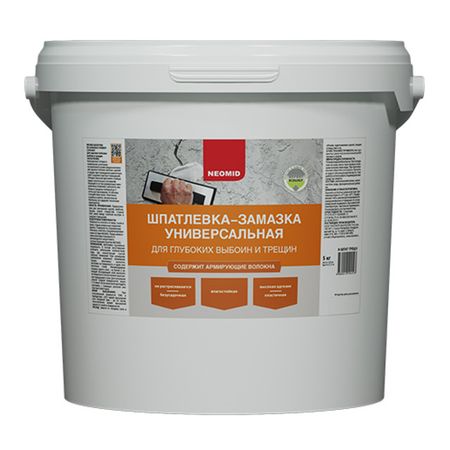 шпатлевка готовая NEOMID универсальная 5кг, арт.Н-Шпат-трещ/5 шпатлевка готовая neomid универсальная 5кг арт н шпат трещ 5