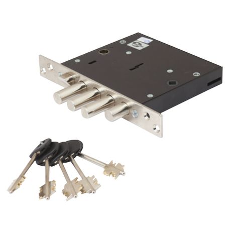 замок врезной МЕТТЭМ ЗВСП-ЗЩ-Д-X (б/р) ЗВ9.144.0.0 сувальдный 3 ригеля замок врезной гардиан 30 01 сувальдный 3 ригеля