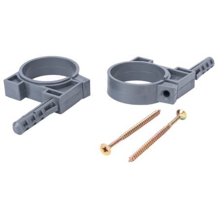 хомут с дюбелем для трубы 50мм 2шт stonego алмазные сверла для плитки 10 шт 3мм 50мм