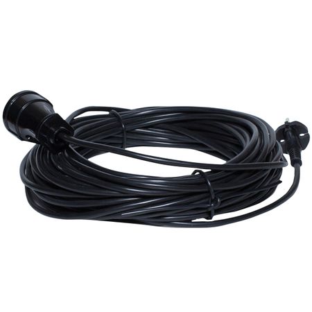 удлинитель РЕАЛЬНАЯ ЭЛЕКТРИКА 20м с/з 1 гнездо ПВС 3х0,75мм кв черный