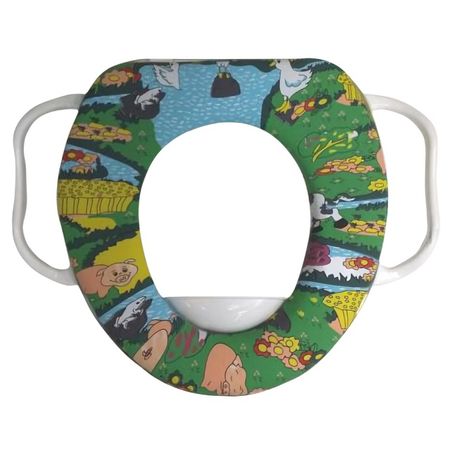 сиденье для унитаза детское OFELIS Деревня  с ручками пластик для toyota camry avalon daihatsu altis детское заднее сиденье анкерный слот отделка крышка кнопка isofix аксессуары 71713 06070