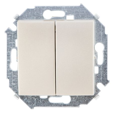 переключатель 2-клавишный SIMON серия 15 шампань 5 шт кd1 3 контактный клавишный переключатель zhrivoer