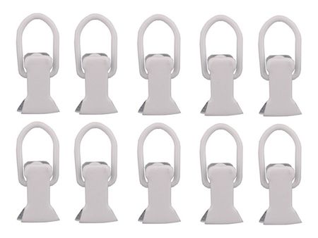 зажим Атлант/Atlant белые 10 шт, арт.ATL.CW.10