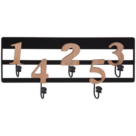 вешалка настенная KOOPMAN 5крючков 420х195x40мм черный металл объектив cloudray ultrarayc f theta 1064нм 63 420мм