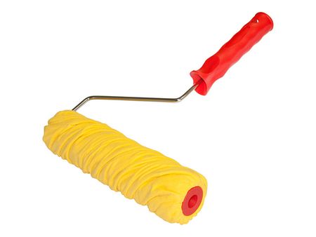 валик с ручкой TOOLBERG фактурный диагональ искусственная кожа 230мм, арт.1413109 валик с ручкой toolberg полиэстер 230мм ворс 20мм арт 0303012