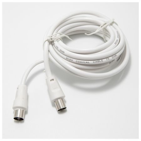 удлинитель ТВ РЕАЛЬНАЯ ЭЛЕКТРИКА 51690 штекер-гнездо 3,0м бел. 1 шт rg58 uhf pl259 штекер к bnc штекер rf коаксиальный разъем косичка перемычка новый 6 дюймов 5 м