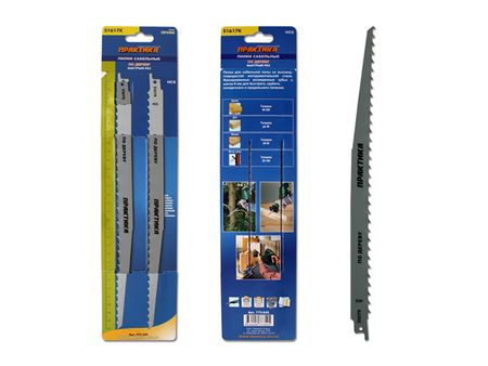 полотно для сабельной пилы по дереву ПРАКТИКА 300мм 2шт кольцевые пилы по дереву onmaiwei 51 68 71 102 мм