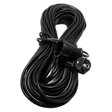 удлинитель РЕАЛЬНАЯ ЭЛЕКТРИКА 30м с/з 1 гнездо ПВС 3х0,75мм кв черный