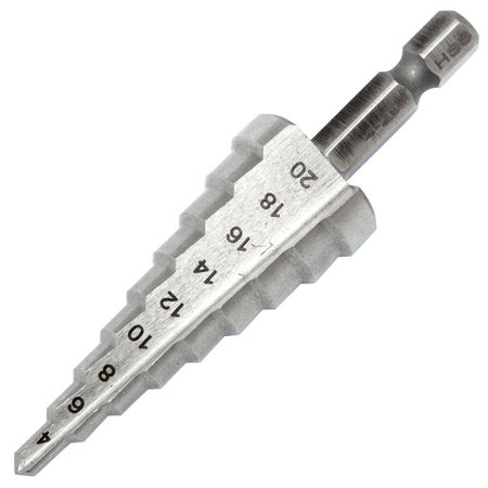 сверло по металлу, твердому пластику RAGE by VIRA 4-20х75мм ступенчатое conboom ступенчатое сверло hrc89 m35 1 4 дюйма