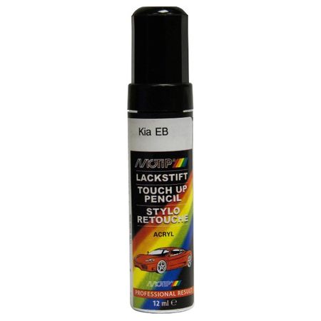 эмаль MOTIP 12 мл KIA EB эбонитовая черная эмаль motip 12 мл toyota 209 чёрная перламутр