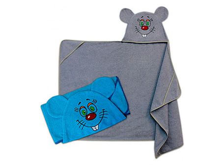 полтенце-накидка детское махр. 75х125см мышь в ассортименте, арт.Н-125-мышь nicelet светоотражающая наклейка кошка и мышь