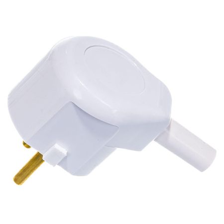 вилка В6-241 белый вилка tdm угловой вывод проводника 10а 250в б з белая