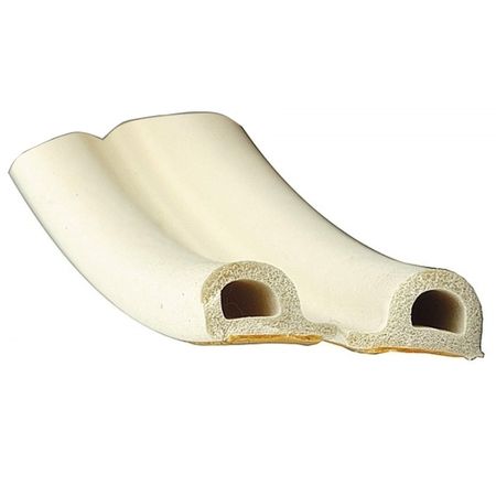 уплотнитель резиновый Р-профиль с клеевым слоем 10000х9х5,5мм белый