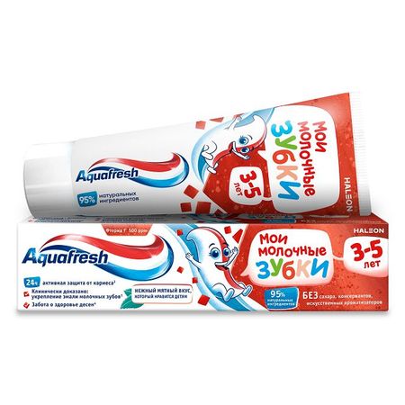 паста зубная AQUAFRESH Мои молочные зубки детская 3-5лет 50мл