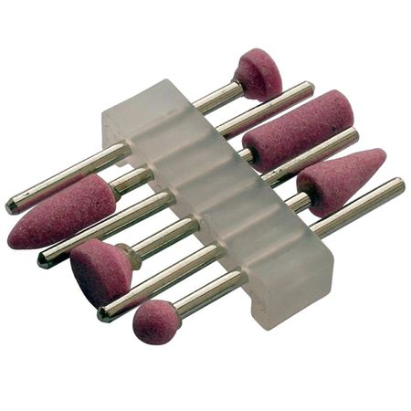 набор мини-насадок FIT алюминий-оксидные 6шт керамические шлифовальные головки rams bralin 10 шт