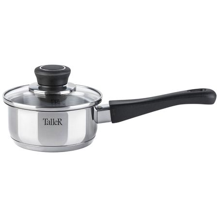 яйцеварка TALLER Диана 0,6л 12см нерж.сталь стеклянная крышка