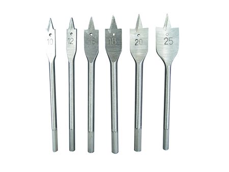 набор сверл по дереву UGO LOKS 6шт перьевые коронок по дереву ugo loks 19 127мм 16шт