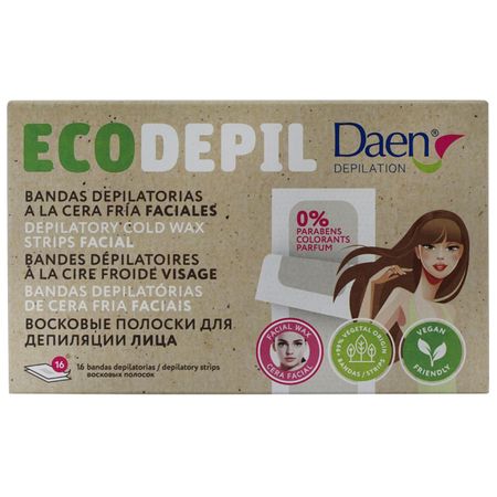 полоски для депиляции DAEN для лица 16шт коронок по дереву ugo loks 19 127мм 16шт