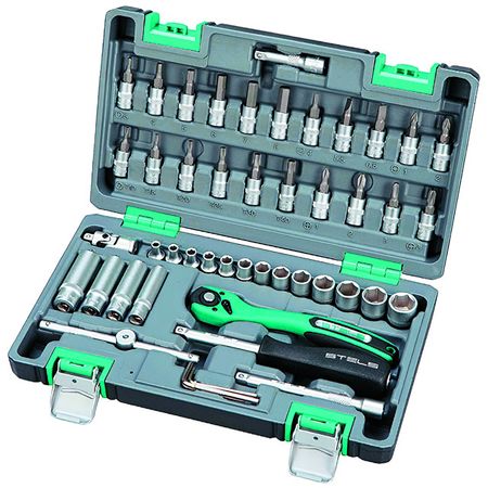 набор инструментов STELS 47 предметов шестигранных ключей pipes 1 5 10 мм