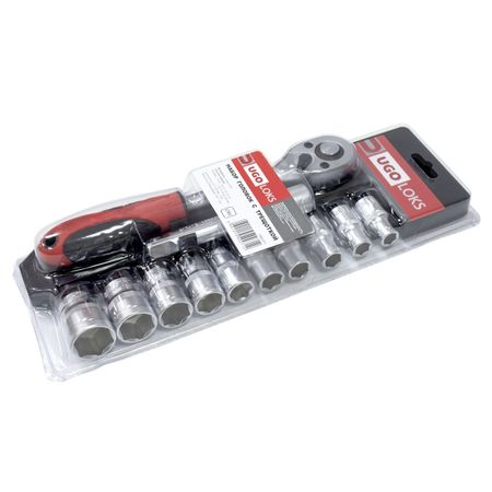 набор головок UGO LOKS с трещоткой 1/2 дюйма 12 предметов отвёрток часовых ugo loks 11 предметов