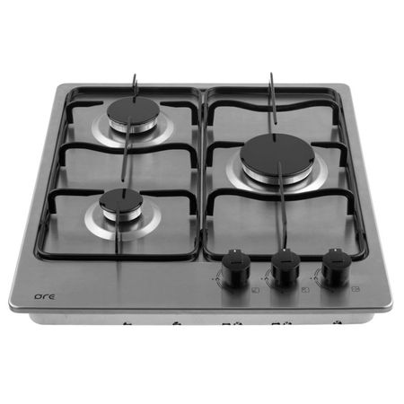 поверхность газовая ORE LGB 3 конфорки нержавеющая сталь/эмалированная сталь серебристый для toyota roomy 2016 2020 нержавеющая порога панели потертости пластины удар шаг накладка протектор
