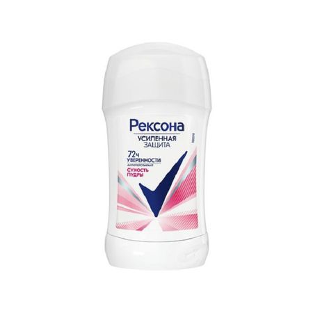 дезодорант РЕКСОНА Сухость пудры твердый 40мл дезодорант rexona сухость пудры ролик 50мл