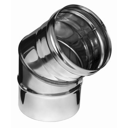 отвод дымохода без изоляции 135 град Ф115мм AISI 430