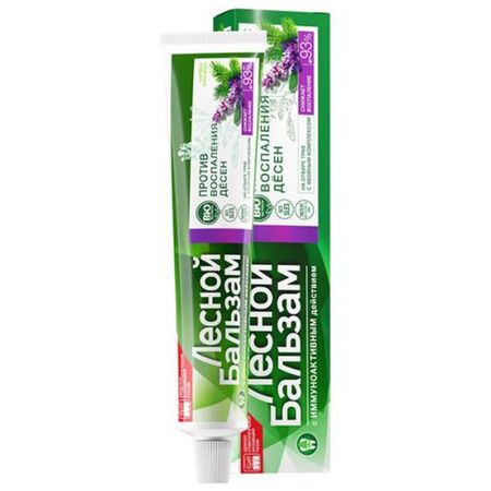 паста зубная ЛЕСНОЙ БАЛЬЗАМ Против воспаления десен Шалфей и Алоэ вера 75мл