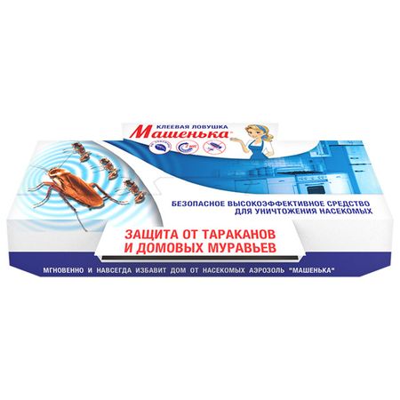 ловушка клеевая МАШЕНЬКА от тараканов и муравьев карандаш инсектицидный машенька серебряная 20г от тараканов муравьев и пр