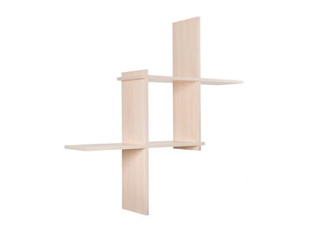 полка КУБИК 700х210х700мм дуб белый ЛДСП логическая игра играем вместе кубик